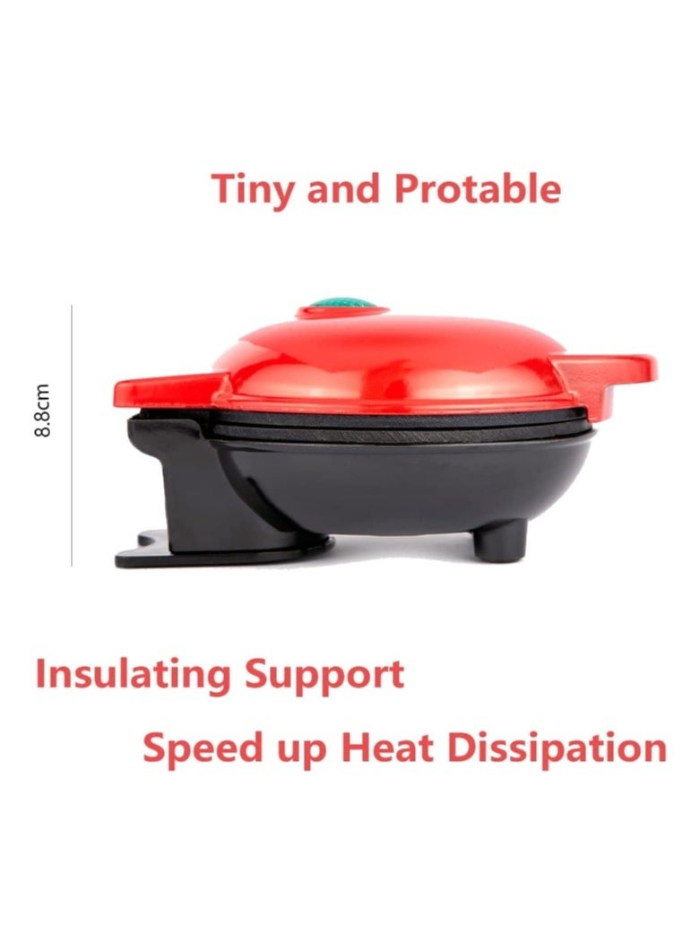 OASIS-TH - Waffle Maker heart shape For Individual Waffles With Easy To Clean, Non-Stick Surfaces, 4-Inch 350 W - Image 1