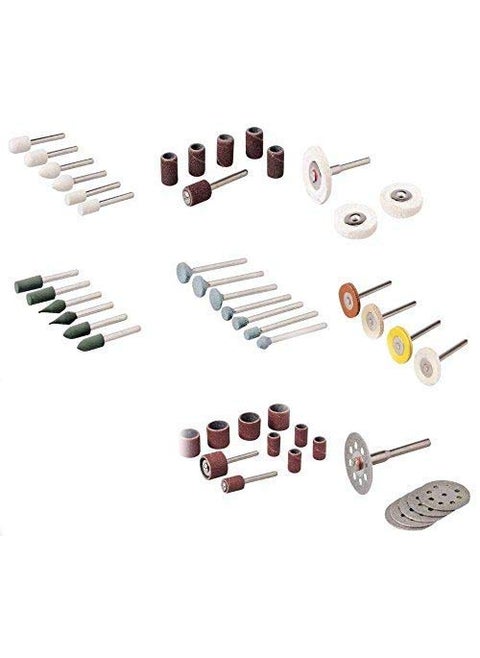 DIY Crafts Design No # 4, Combo Accessory, 99X Tools for Dremel Style Multi Tool Bits Range Accessory Routing Stone Combo(Design No # 4, Combo Accessory)