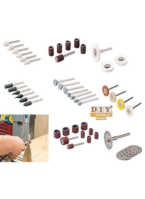 DIY Crafts DIY Crafts Design No # 4, Combo Accessory, 99X Tools for Dremel Style Multi Tool Bits Range Accessory Routing Stone Combo(Design No # 4, Combo Accessory)  - Image 3