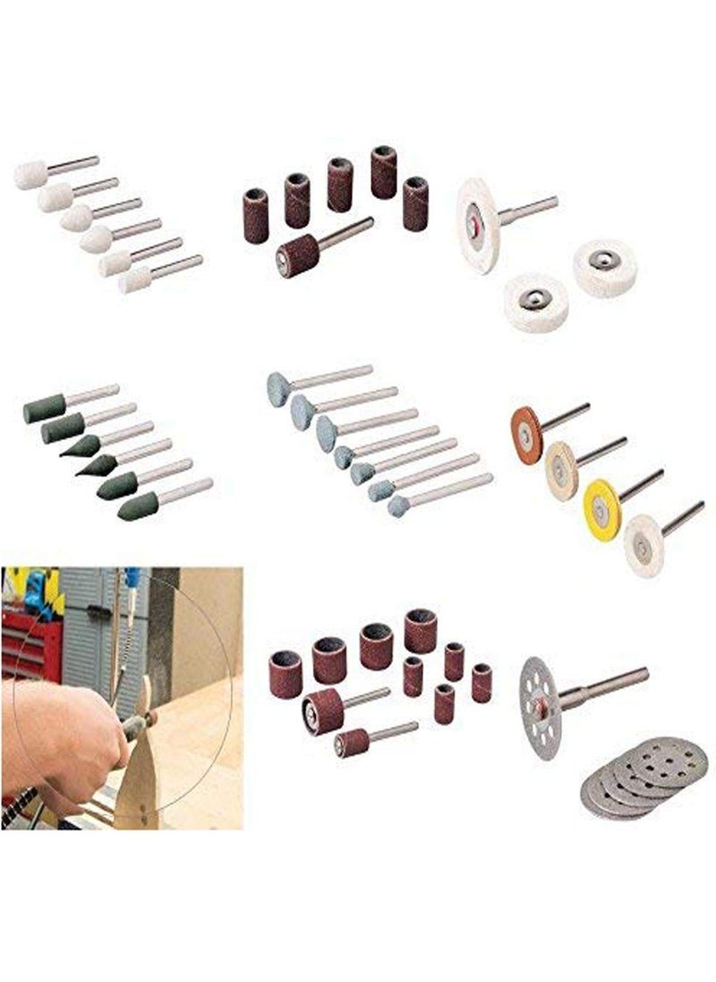 DIY Crafts DIY Crafts Design No # 4, Combo Accessory, 99X Tools for Dremel Style Multi Tool Bits Range Accessory Routing Stone Combo(Design No # 4, Combo Accessory)  - Image 2