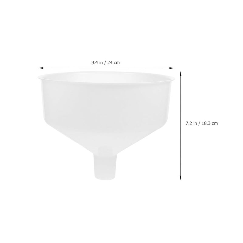 IMIKEYA Large Mouth Liquid Funnel for Kitchen and Beer Filling, Plastic Small Food Funnel with Wide Opening for Oil, Soy Sauce, and Beverage Transfer - Image 2
