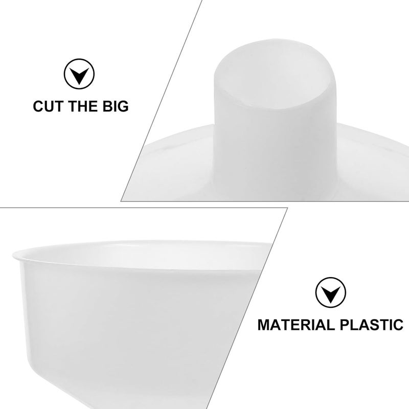 IMIKEYA Large Mouth Liquid Funnel for Kitchen and Beer Filling, Plastic Small Food Funnel with Wide Opening for Oil, Soy Sauce, and Beverage Transfer - Image 3
