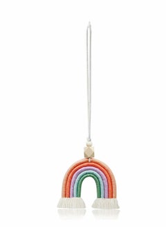 Excefore Car Charm Accessories Boho Wooden Beads Essential Oil Car Diffuser Handmade Colorful Hanging Air Freshener Decor for Home Wall Vehicle Interior Hanging Decor  - Image 1