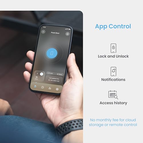 Lockly PIN Genie Pro Zeno Series Smart Lock, Keyless Entry Door Lock with Apple Home Key, Built-in Wi-Fi Keypad Deadbolt Locks for Front Door, App Remote Control, IP65 Weatherproof, Easy Installation - Image 5