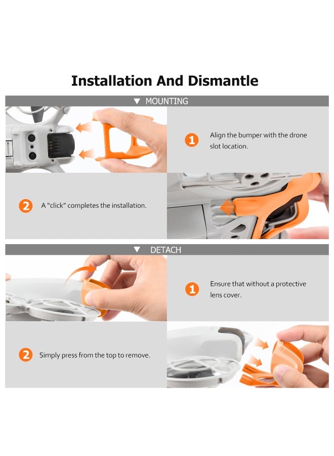 SYOSI Gimbal Protector For DJI Neo Accessories, Drone Gimbal Lens Anti-Collision Protection Bumper Guard Bar For DJI Neo Drone Camera, Aluminum Alloy Anti-Crash Lens Protection Accessories  - Image 5