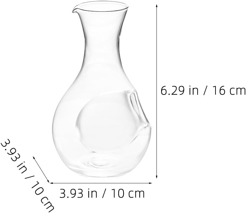 Cabilock Wine Decanter  360ml Wine Carafe Decanter Wine Dispenser GlassHand Blown Wine Aerating Decanter Wine Pour Carafe Chilled Server Glass Whiskey Dispenser for BarsPartiesDinners - Image 4