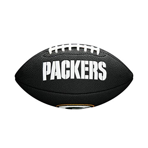 WILSON Sporting Goods NFL Green Bay Packers Team Logo Football Black Mini Size - Image 1