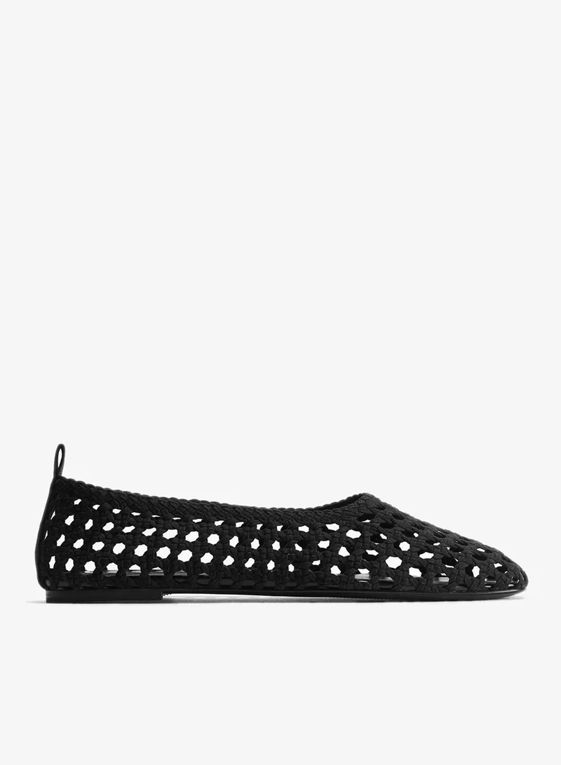 H&M Braided ballet pumps
