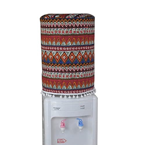 Yangshine 5 Gallon Water Dispenser Barrel Sleeve, Vintage Bohemia Style Water Bucket Dust Cover, Water Dispenser Bottle Protective Covers for Home Office Hotel Decro - Image 1