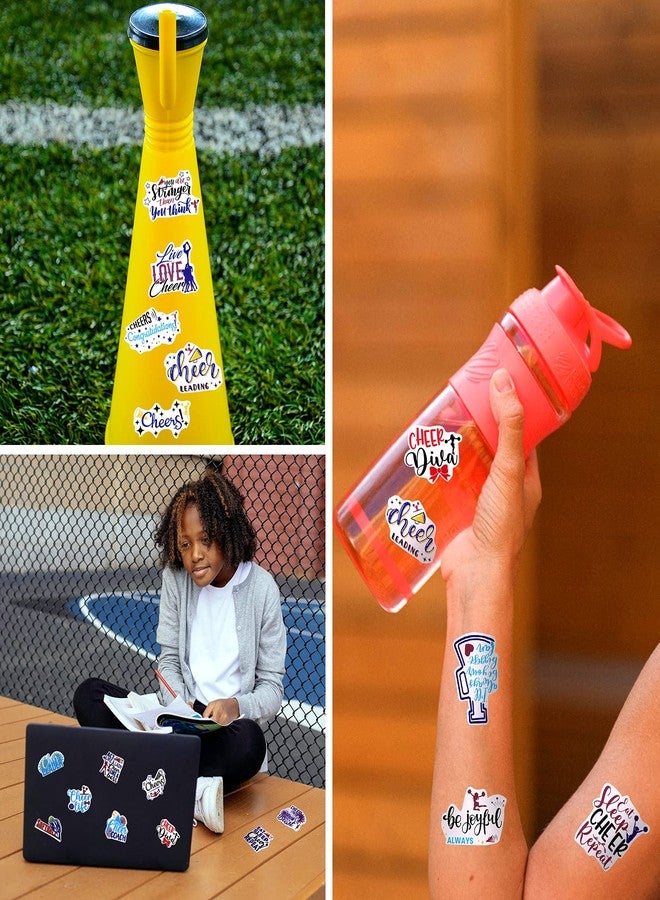 Chinco 200 Pieces Cheerleading Stickers Cheer Decals Waterproof Stickers Present Motivational Positive Decal Gifts for Water Bottle Laptop Car Phone, 25 Styles - Image 5