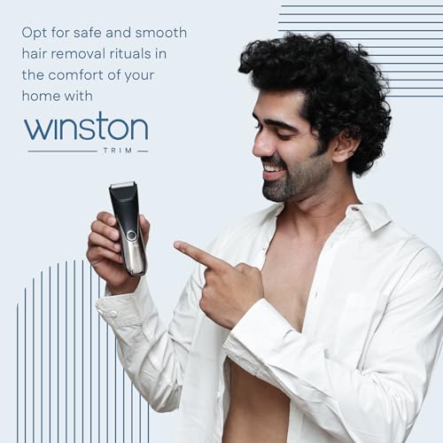 Winston Rechargeable Waterproof Body and Ball Trimmer for Men - Nut Groomer 2.0, Suitable for Beard Trimmer, Private Part Shaving, Pubic Hair with No-Cut Ceramic Blade – 120 Min cordless use - Image 2