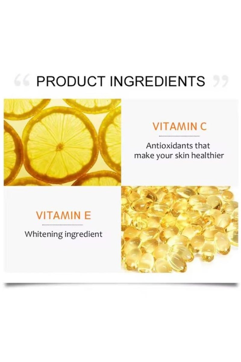 Disaar 480ml Vitamin C Whitening Moisturizing After Bathing Lotion Vitamin C Whitening Body Lotion  Skincare Healthy White Body Lotion Lightening Hydrating Anti Aging Moisturizing Smoothing Skin Care  - Image 4