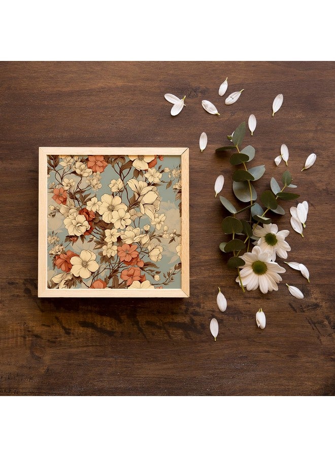 kotart Premium Digital Paintings with Frame for Home Decoration - Floral Painting for Living Room Bedroom Office Room Decor - Painting for Wall Decoration - Set of 2 Multicolor paintings (10x10 inch, B) - Image 4