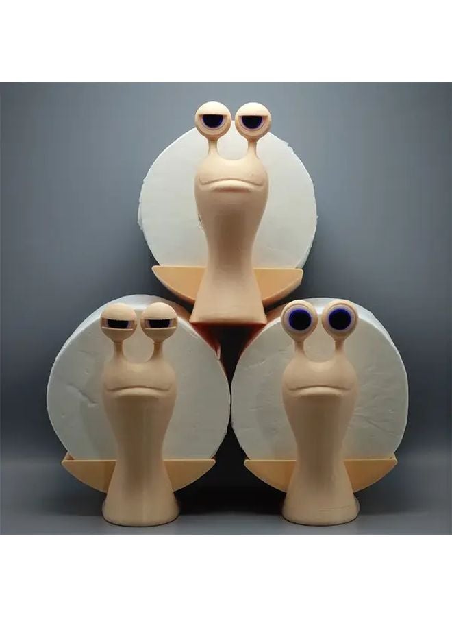 Snail Tissue Holder With 3 Interchangeable Eyes Fun Bathroom Storage Durable Plastic - Image 4