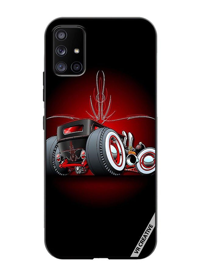 VR CREATIVE غطاء حماية لهاتف سامسونج جالاكسي A51 5G بتصميم سيارة متعدد الألوان - Image 1