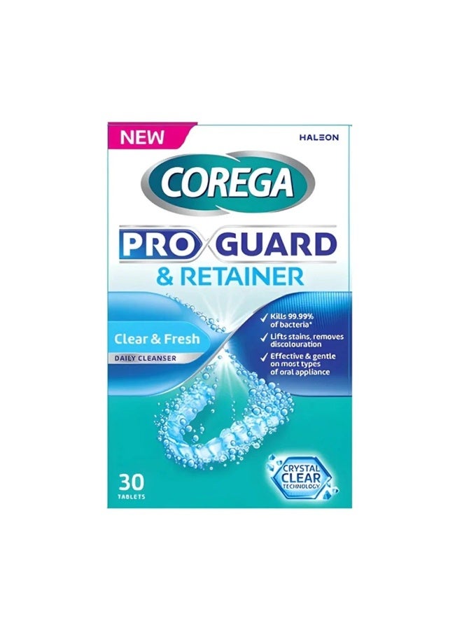 COREGA Pro-Guard and Retainer Cleaning Tablets - 30 Tablets - Image 1