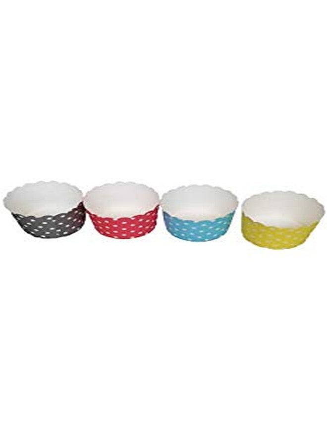 Bakerelation Medium Paper Cup 100 Piece Paper Cake Baking Cup Cupcake Muffin Cases, Set of 100 Pieces(Mix Colors) - Image 1