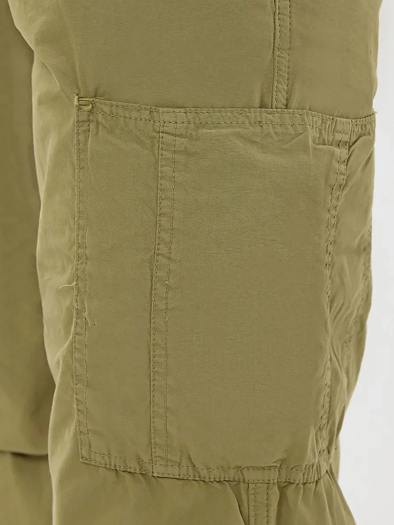 HICCUP Mid Rise Drawstring Cargo Trousers