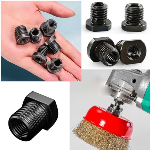 TorSor 2 Pack Angle Grinder Attachment Adapter M10 To M14 + M10 to M16 Thread Shaft Converter Arbor Connector Adaptor For Diamond Polishing Pads Backing Pad Rotary Polisher Drill Bit - Image 4