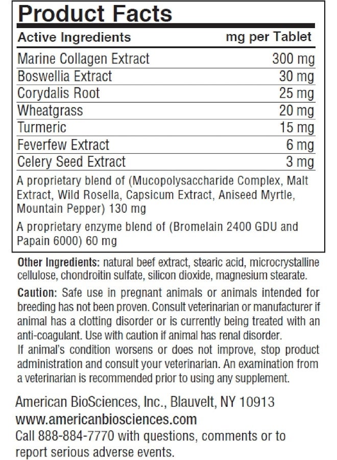American BioSciences DGP, Joint Relief Formula for Pets, 60 - Image 1
