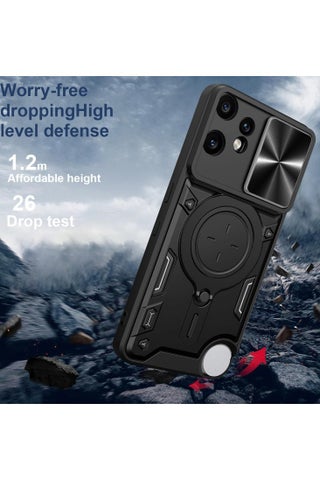 for Nothing CMF Phone 2 Pro / cmf by NOTHING Phone 2 Pro Case, Slide Camera Lens Cover, Magnetic Ring Holder Kickstand Protective Phone Case for Nothing CMF Phone 2 Pro / cmf by NOTHING Phone 2 Pro, Black - view 4