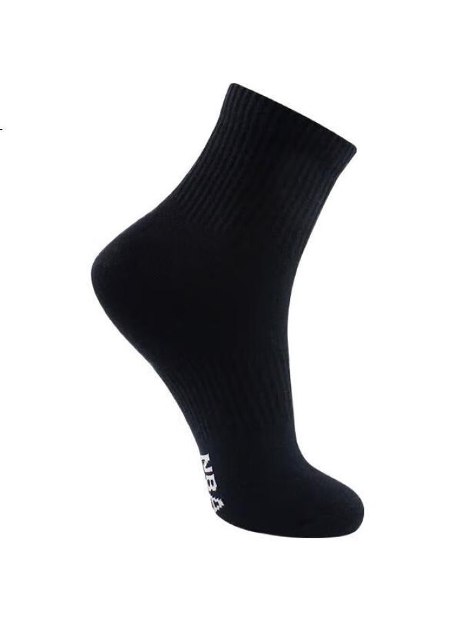 NBA Basketball Socks For Men, Summer Casual Sports Socks, Embroidered Mid-Calf, Size 44-47, Extra Large, Men'S Cotton Socks, Running Socks, 4 Pairs - Image 2