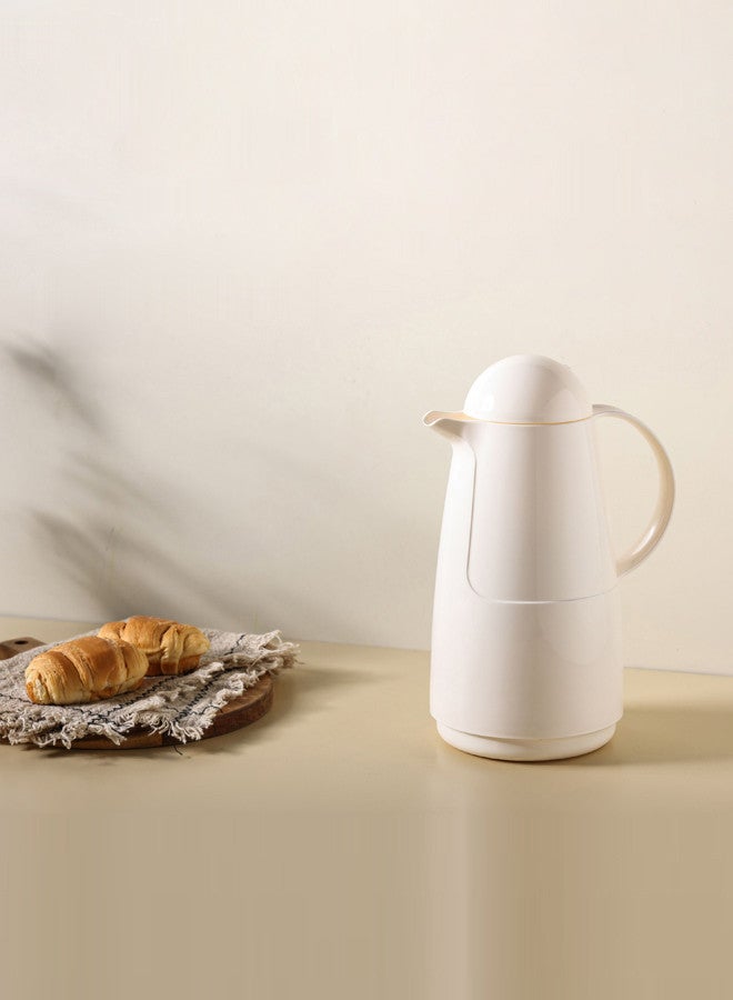 إليكتس ترمس شاي/قهوة سعة 1 لتر لؤلؤي - Image 1