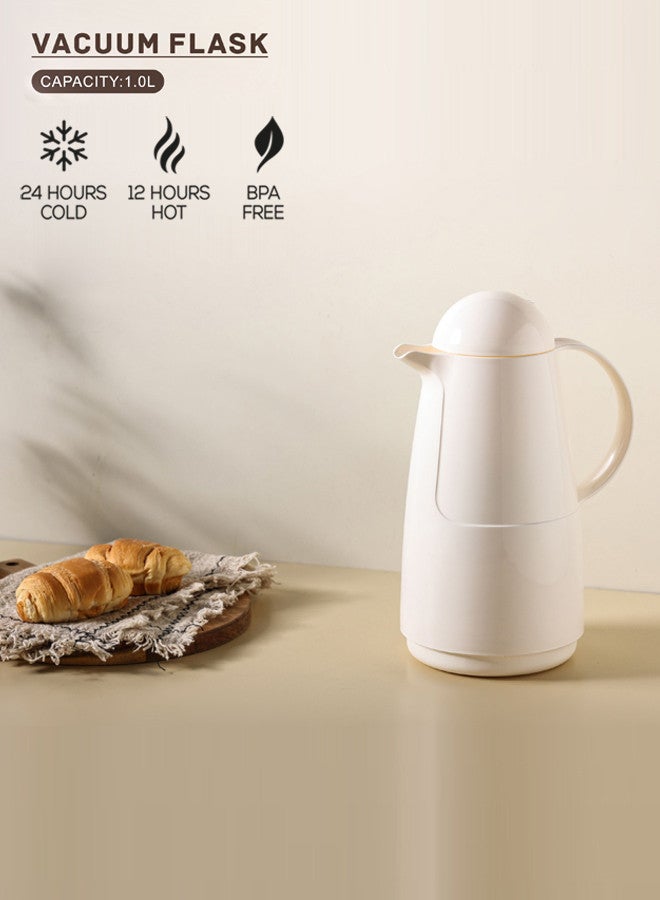 إليكتس ترمس شاي/قهوة سعة 1 لتر لؤلؤي - Image 3