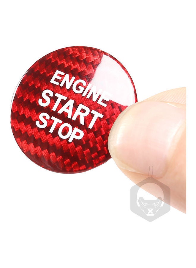 NIBEMINENT Carbon Fibre Protector Car Engine Start Stop Switch Button Sticker For Lexus NX200 NX300 GS ES200 ES250 CT RX300 - Image 3