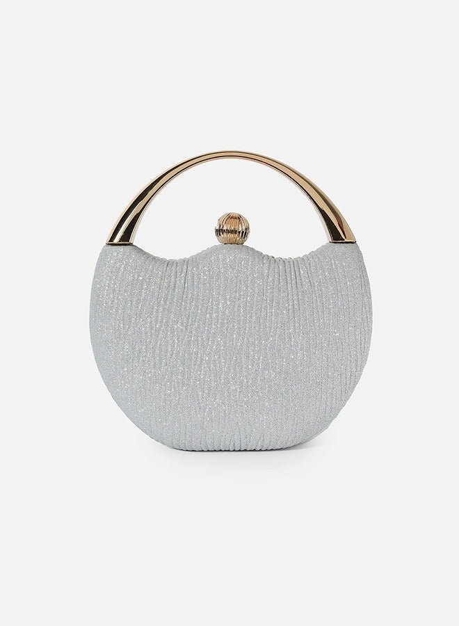 PRASHA Textured Party Mini Hand Bag with Push Lock For Women - Image 3
