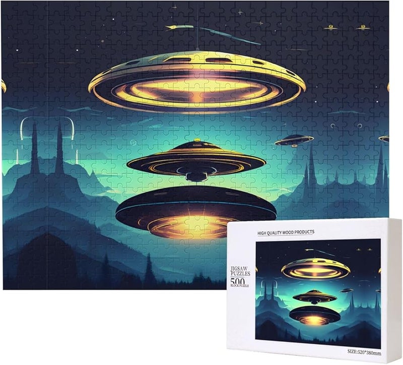 مركبة الفضاء فايا تنزل 500 قطعة لغز للأشخاص البالغين ديكور المنزل 20.4 × 15 بوصة - Image 1
