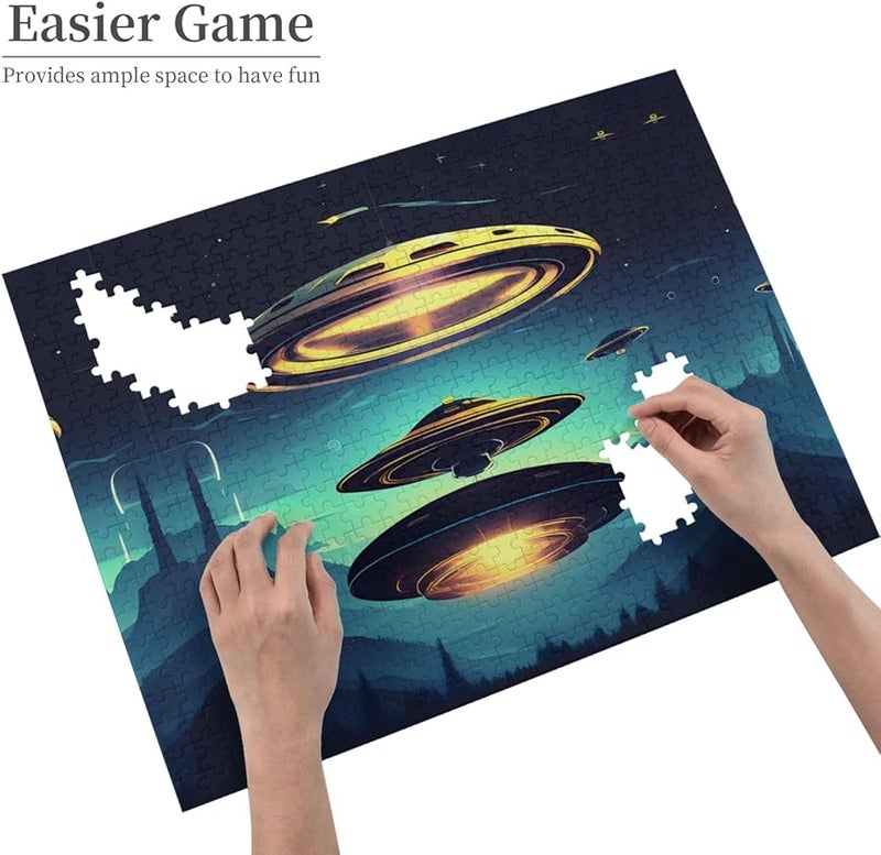 مركبة الفضاء فايا تنزل 500 قطعة لغز للأشخاص البالغين ديكور المنزل 20.4 × 15 بوصة - Image 4