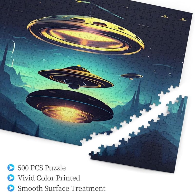 مركبة الفضاء فايا تنزل 500 قطعة لغز للأشخاص البالغين ديكور المنزل 20.4 × 15 بوصة - Image 3