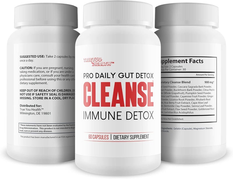 Pro Daily Gut Detox Cleanse Immune Detox  Detox Cleanse with Probiotics  Promote Reduced Bloating for Healthy Appearance  Naturally Aid Digestion  Gut Health  Acai Berry Cleanse Immune Support - Image 4