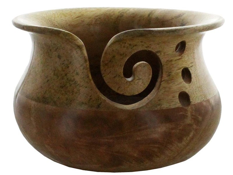 Susan Bates 14500 Bates Wood Yarn Bowl - Image 1