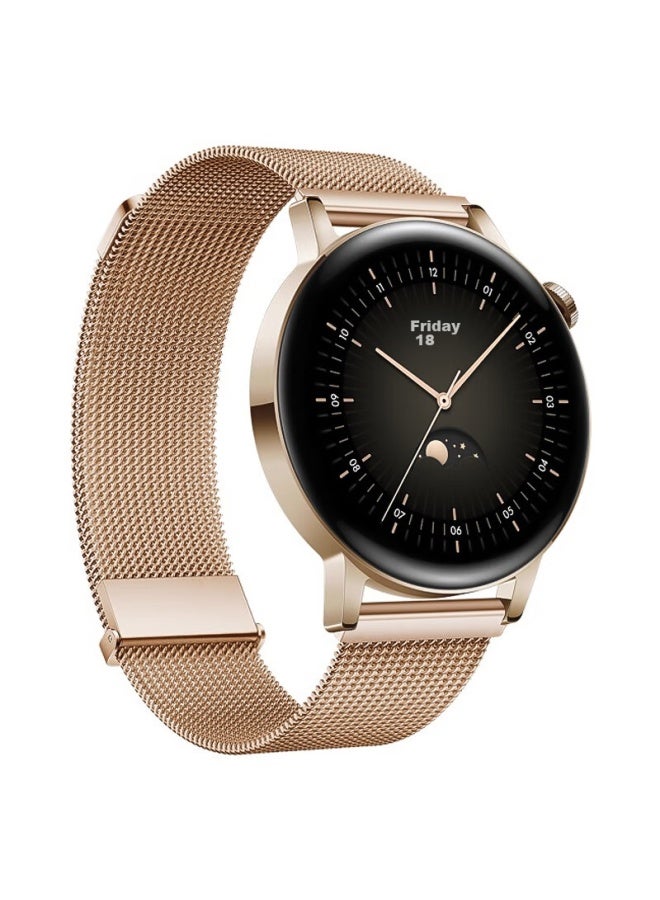 Wei Qiantu Weiqianto متوافق مع سوار Huawei Watch Band، حزام معدني مغناطيسي ميلاني لـ GT3/GT2/GT3 Pro/20 مم، ستايل نسائي، مناسب عالميًا لقرص 42/43 مم - Image 4