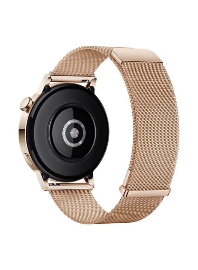 Wei Qiantu Weiqianto متوافق مع سوار Huawei Watch Band، حزام معدني مغناطيسي ميلاني لـ GT3/GT2/GT3 Pro/20 مم، ستايل نسائي، مناسب عالميًا لقرص 42/43 مم - Image 5