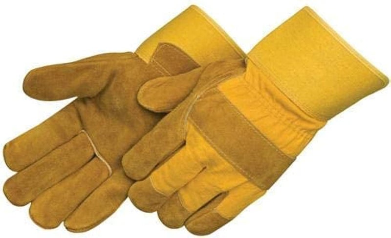 AQSON Garden Safety Leather Gloves - 2 Pairs Made in Pakistan