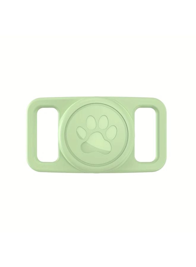 Matcha Green Cat Paw Silicone Case Cover for Apple AirTag GPS Tracker Pet Accessories - Image 1