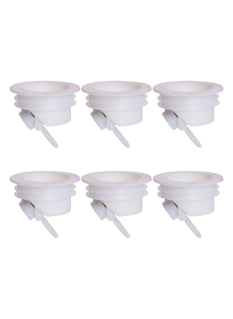 Y&D Silicone Drain, 6Pcs Backflow Preventer Floor Drain Deodorant Core Valve Sewer for Toilet Bathroom  - Image 1