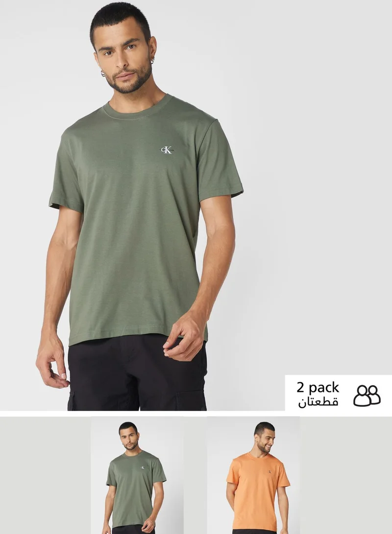 Calvin Klein Jeans 2 Pack Monologue T-Shirt