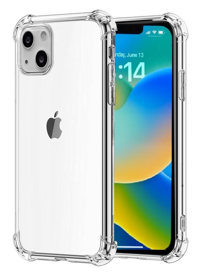 CATANES iPhone 14 Clear Case Soft Flexible TPU Anti-Shock Slim Transparent Back Cover with Reinforced Bumper Corners 6.1 inch - Image 2