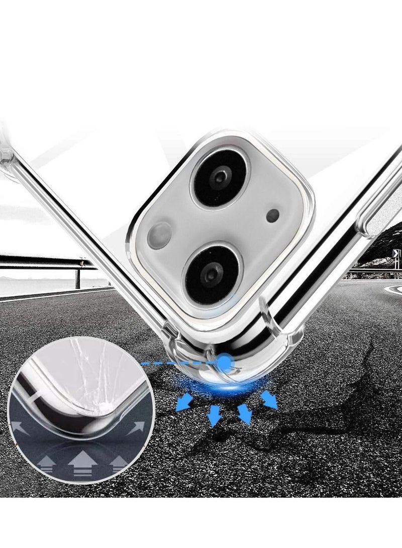 CATANES iPhone 14 Clear Case Soft Flexible TPU Anti-Shock Slim Transparent Back Cover with Reinforced Bumper Corners 6.1 inch - Image 4