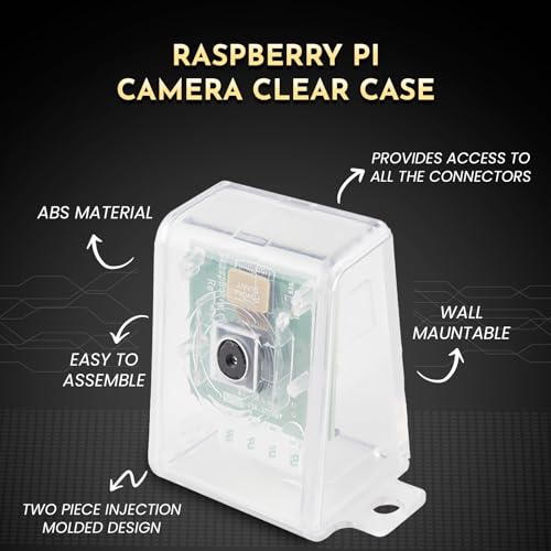 Sb Components Latest Raspberry Pi Camera Case for V2 8 Megapixel - Clear Transparent Assemble in 30 secs - Image 3