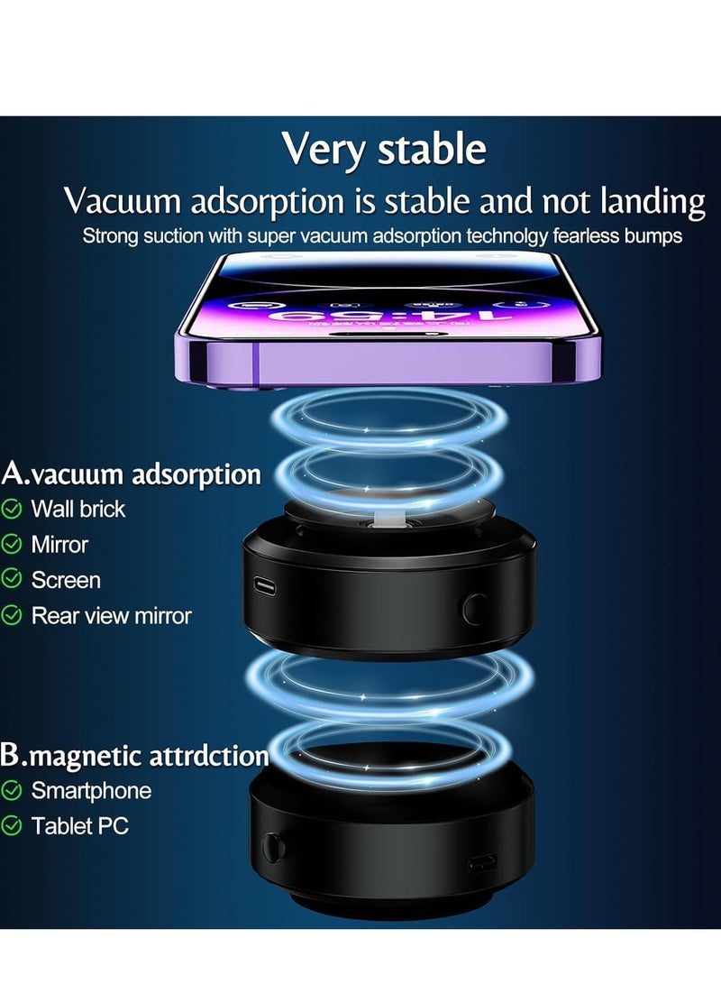 حامل هاتف مغناطيسي مع شفط للسيارة مع قاعدة شفط فراغ - Image 3