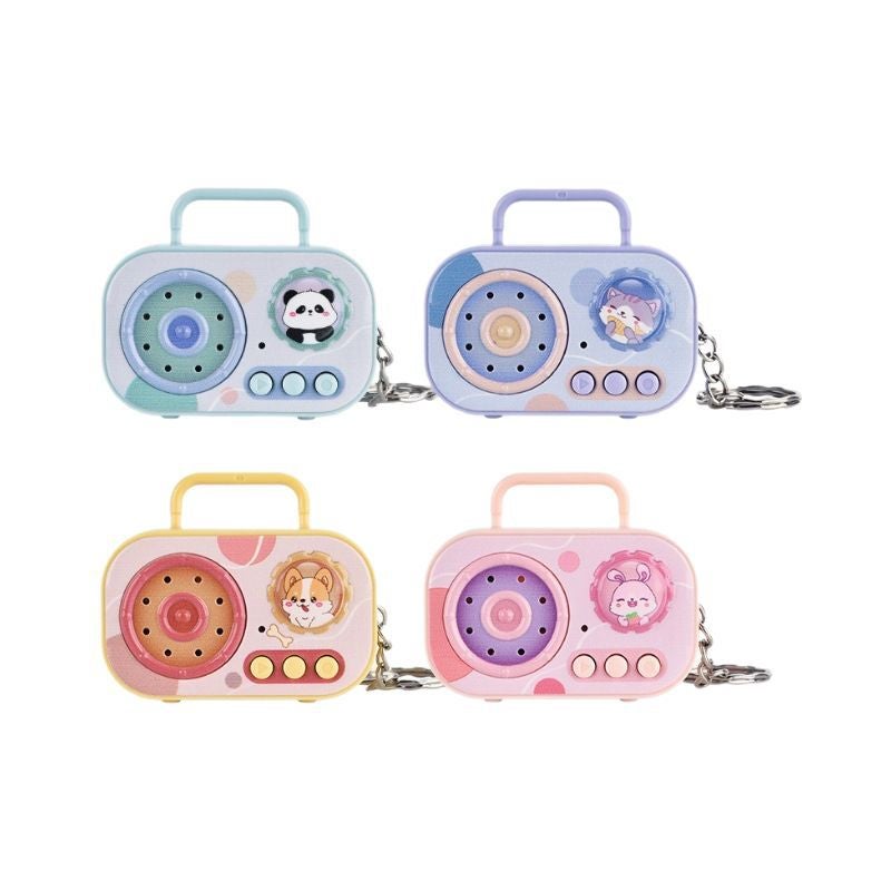 Mini Retro Voice Changer Recorder Keychain Toy - Image 1