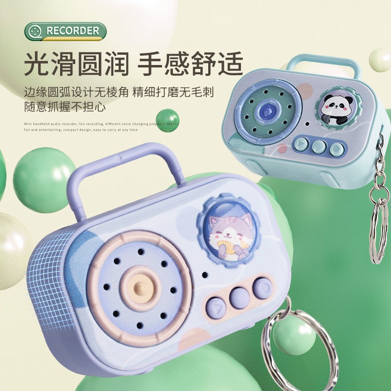 Mini Retro Voice Changer Recorder Keychain Toy - Image 5