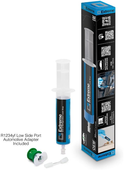 ERRECOM Extreme, Leak Stop for Vehicle A/C Systems, includes R1234yf adapter, 30mL cartridge