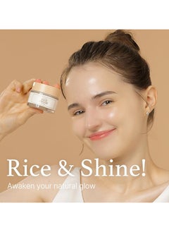 I'M FROM Rice Cream 41% Rice Bran Essence with Ceramide, Glowing Look, Improves Moisture Skin Barrier, Nourishes Deeply, Smoothening to Even Out Skin Tone, K Beauty 50g  - Image 4