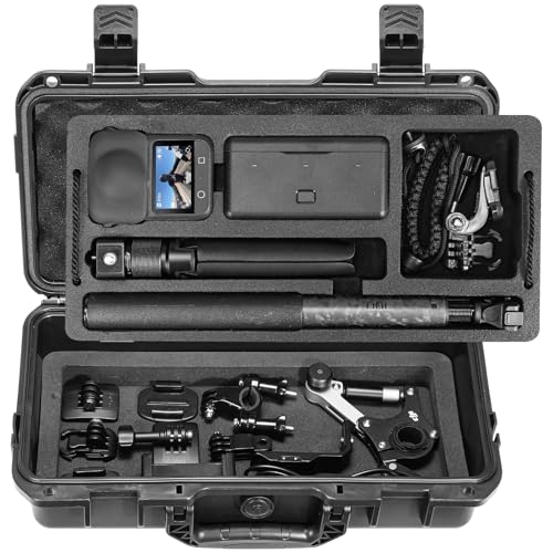 AMAZEAR Osmo 360 Hard Case, Dual Layer IP67 Waterproof Shockproof Carrying Case for DJI Osmo 360 Adventure Combo Accessories, Portable Compact Carrier Lightweight - Image 1